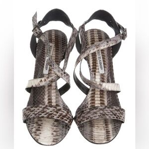 Manolo Blahnik - snake skin heels